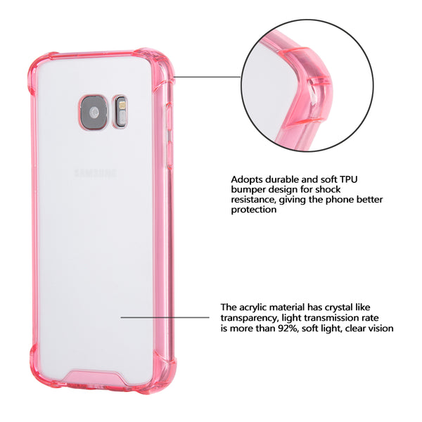 Samsung Galaxy S7 Case Rugged Drop-Proof Armor Candy - Hot Pink