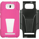 Blu Studio 5.5 Case Rugged Drop-Proof Hot Pink Skin + Black Rubber