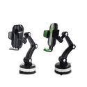 Universal Rotatable Strong Suction Dashboard & Window Car Mount with Extendable Gooseneck - Black