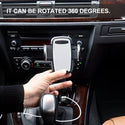 Universal Cigarette Lighter Car Mount Holder Charger with Comfort Cradle and 3A Dual USB Charging Port - Black