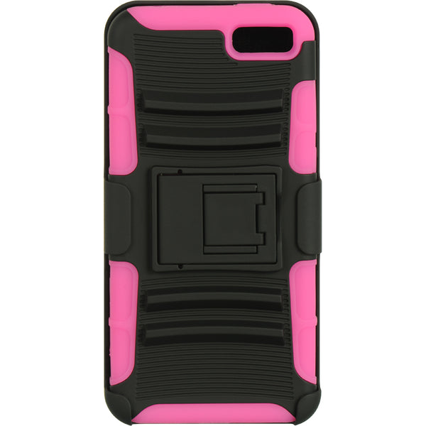 Amazon Fire Phone Case Rugged Drop-Proof Hot Pink Skin + Black