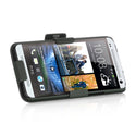 HTC One M7 Case Rugged Drop-Proof Snap-On with Holster Combo