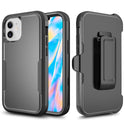 Case for Apple iPhone 12 (6.1") / 12 Pro (6.1") Adventure Heavy Duty Holster Combo with Military Grade Drop Proof Tested and Multi-Layer Defense (Wireless Charging Compatible) - Black (with Retail Packaging)