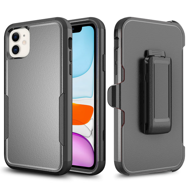 Case for Apple iPhone 13 (6.1") Adventure Heavy Duty Holster Combo with Military Grade Drop Proof Tested and Multi-Layer Defense (Wireless Charging Compatible) - Black (with Retail Packaging)
