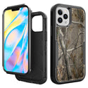Apple iPhone 13 Pro Max Case Rugged Drop-Proof Heavy Duty TPU with Extra Impact Absorption Corner Protection & Rotatable Holster Clip - Outdoor Nature Tree