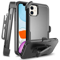 Case for Apple iPhone 11 Adventure Heavy Duty Holster Combo with Military Grade Drop Proof Tested and Multi-Layer Defense (Wireless Charging Compatible) - Black (with Retail Packaging)