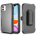 Case for Apple iPhone 11 Adventure Heavy Duty Holster Combo with Military Grade Drop Proof Tested and Multi-Layer Defense (Wireless Charging Compatible) - Black (with Retail Packaging)