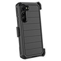 Samsung Galaxy S23 Plus Case Rugged Drop-Proof TPU with Rotatable Holster Clip Combo - Black