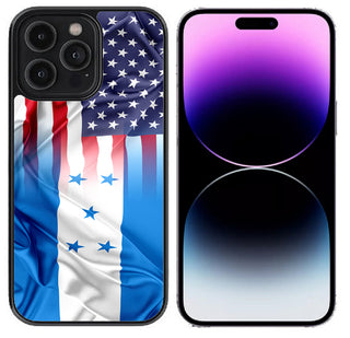 Case For iPhone 13 (6.1"), iPhone 14 (6.1") High Resolution Custom Design Print - American Honduras Flag