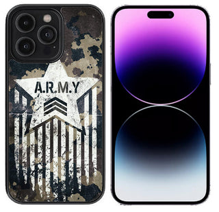 Case For iPhone 12, iPhone 12 Pro High Resolution Custom Design Print - Army
