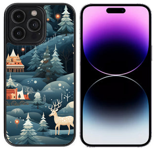 Case For iPhone 14 Pro (6.1") High Resolution Custom Design Print - Holiday Oh Deer