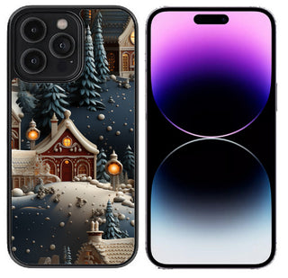 Case For iPhone 14 Pro Max (6.7") High Resolution Custom Design Print - Snowy Holiday
