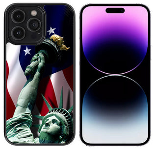 Case For iPhone 13 (6.1"), iPhone 14 (6.1") High Resolution Custom Design Print - Liberty Flag