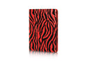 Apple iPad 2 Case Rugged Drop-Proof Pouch Stand Kickstand Zebra - Black / Red