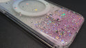 Case for Apple iPhone 12 / Apple iPhone 12 Pro 6.1" Gradient MagSafe Glitter Stars Silver Flakes - Silver