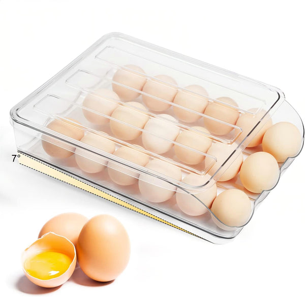 Universal 1 Layer Egg Storage Tray - Clear