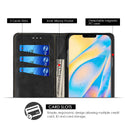 Case for Apple iPhone 13 (6.1) The Luxury Gentleman Magnetic Flip Leather Wallet - Black
