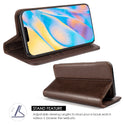 Case for Apple iPhone 13 Mini (5.4) The Luxury Gentleman Magnetic Flip Leather Wallet - Brown
