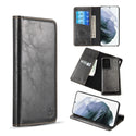 Case for Samsung Galaxy A52 4G / 5G The Luxury Gentleman Magnetic Flip Leather Wallet - Black
