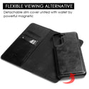 Case for Samsung Galaxy S22 The Luxury Gentleman Magnetic Flip Leather Wallet - Black
