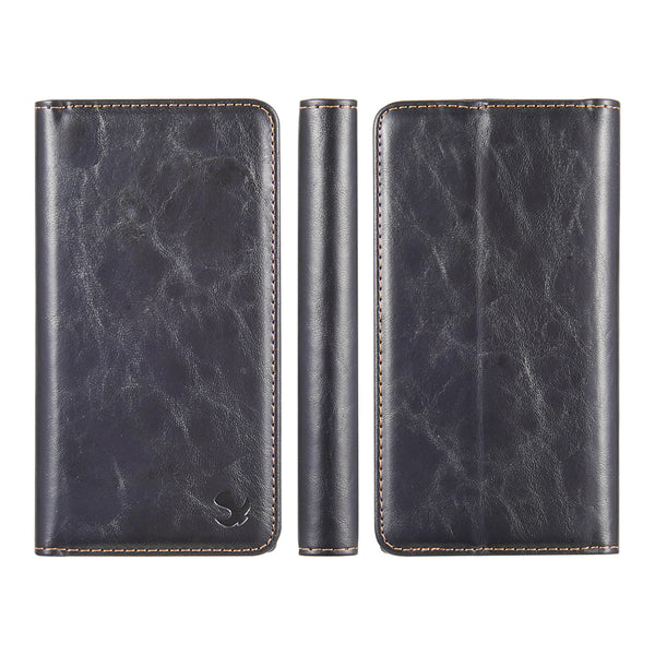 Case for Samsung Galaxy S22+ The Luxury Gentleman Magnetic Flip Leather Wallet - Black