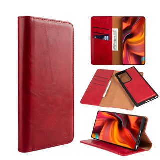 Case for Samsung Galaxy S23+ The Luxury Gentleman Series 4 Magnetic Flip Leather Wallet TPU - Red