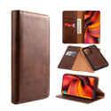 Case for Samsung Galaxy S23 Ultra The Luxury Gentleman Series 4 Magnetic Flip Leather Wallet TPU - Brown