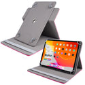 Case for Apple iPad 9 - 10 Universal Basik Slim Folio Protective Cover with Foldable Stand and Multi Viewing Angle - Pink