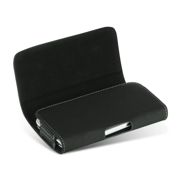 Luxmo Small Size 5 inch 5.75 x 3 x 0.5 Horizontal Universal Pouch - Black