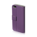 Apple iPhone 5, iPhone 5S, iPhone SE Case Rugged Drop-Proof Pouch with Stand Kickstand - Purple