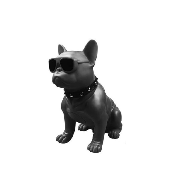 Universal 3D Large Size Bulldog Portable Bluetooth Speaker USB Aux - Red