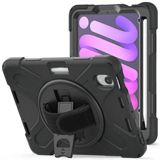 Apple iPad Mini 6 Strap Kickstand Case - Black