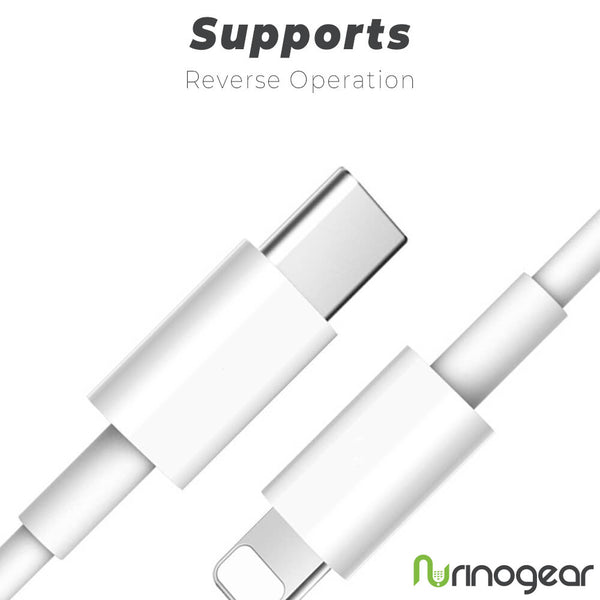 USB-C to Lightning Charging Cable for Apple Devices (3 ft)
