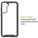 Samsung Galaxy S21 FE Case Rugged Drop-Proof - Black, Clear