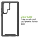 Samsung Galaxy S22 Ultra Case Rugged Drop-Proof - Black, Clear