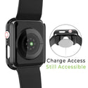 Apple Watch Case Series 8 / 7 Rugged Drop-Proof with Screen Protector Cover - Black