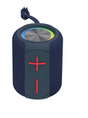 Universal Portable Wireless Bluetooth Speaker Boombox with LED Light Extra Bass Mic USB TWS - Grey