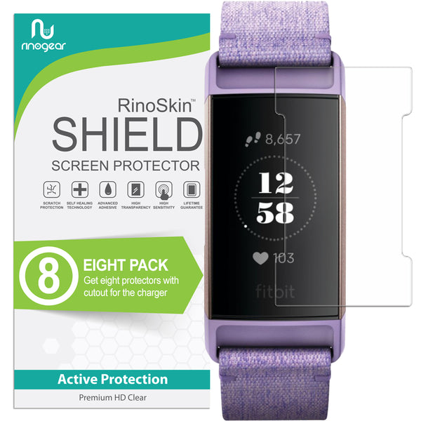 Fitbit Charge 3 (w/ Charger Cutout) Screen Protector - 8-Pack