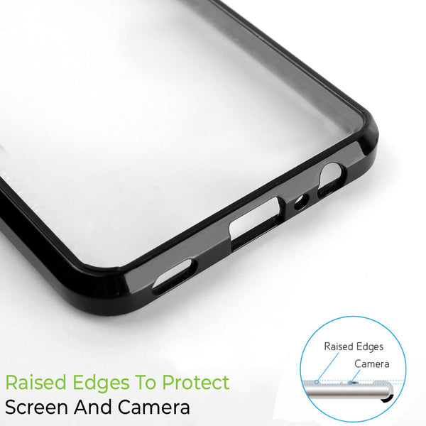 LG K51 Case Rugged Drop-Proof Hard - Clear