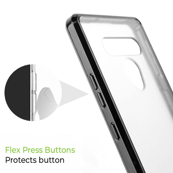 LG K51 Case Rugged Drop-Proof Hard - Clear