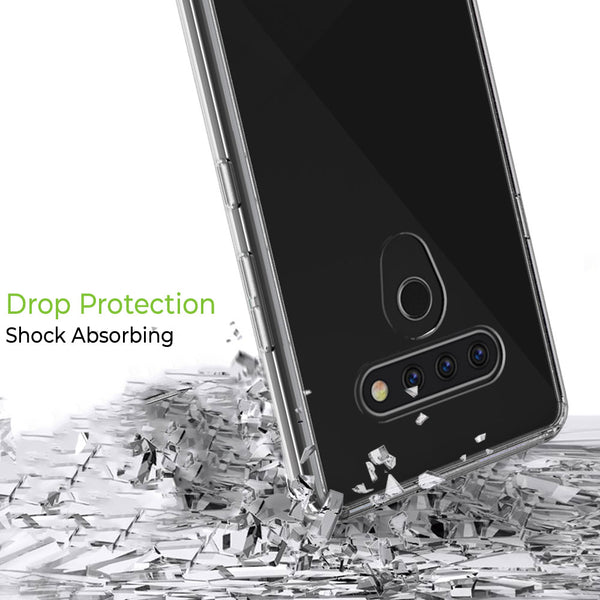LG Stylo 6 Case Rugged Drop-Proof Hard - Clear