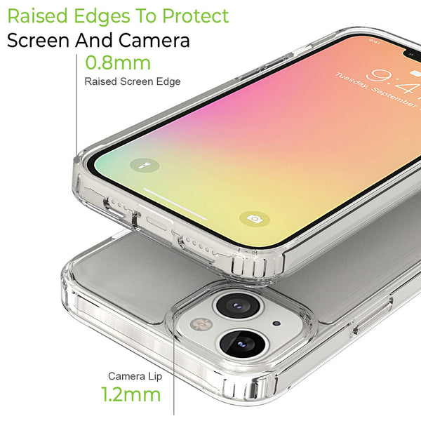 Apple iPhone 13 Case Rugged Drop-Proof Hard - Clear