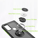 Motorola Moto G Power (2022) Case Rugged Drop-Proof Ring Holder Stand Kickstand - Black