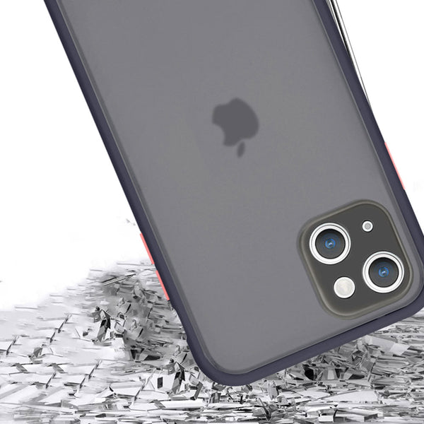 Apple iPhone 13 Case Rugged Drop-Proof with Bumper Guard - Dark Blue