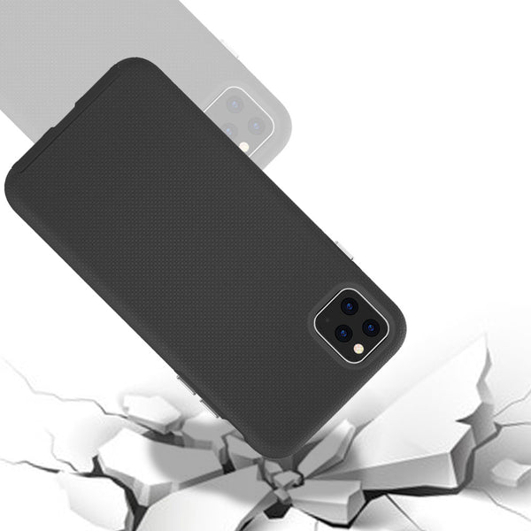 Apple iPhone 11 Pro Max Case Rugged Drop-Proof Anti-Slip Grip - Black