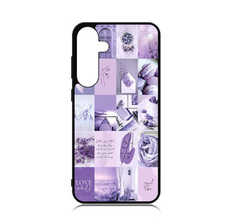 Case For Galaxy S24 High Resolution Custom Design Print - Purple Love Yourself