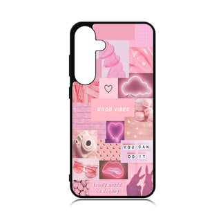 Case For Galaxy S24 High Resolution Custom Design Print - Pink Vibes