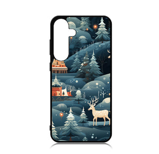 Case For Galaxy S24 High Resolution Custom Design Print - Holiday Oh Deer