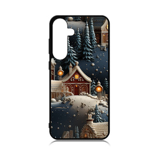 Case For Galaxy S24 High Resolution Custom Design Print - Snowy Holiday