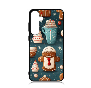 Case For Galaxy S24 High Resolution Custom Design Print - Holiday Gingerbread Man